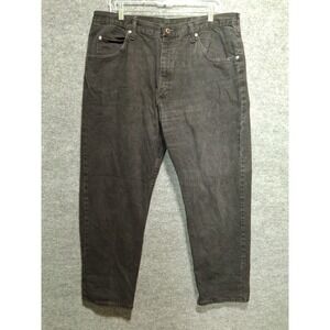 Wrangler‎ Mens Jeans 36x30 Black Denim Cotton Casual Pants
